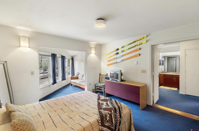 bedroom featuring carpet flooring
