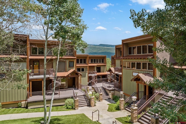 365 S Tamarron Dr Unit 747, Durango, CO 81303 - exterior space featuring stairs and a mountain view