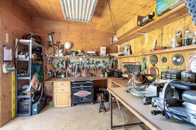 view of storage area