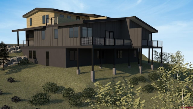 246 Anderson Dr, Crested Butte, CO 81224 - rear view of house with a deck