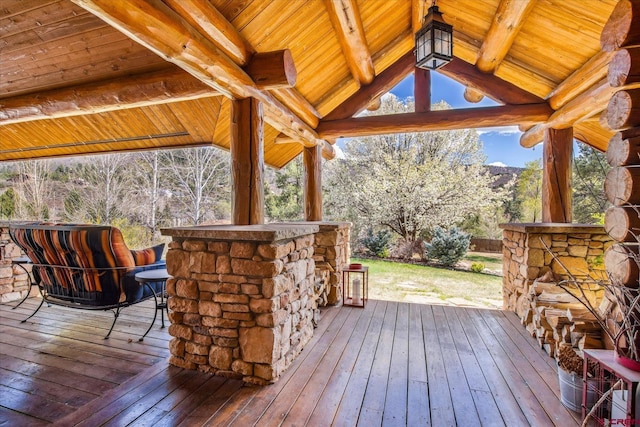view of deck