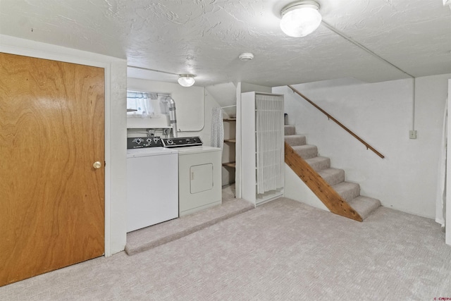 416 Howard St, Delta, CO 81416 - finished basement featuring carpet flooring, washer and clothes dryer, and stairway