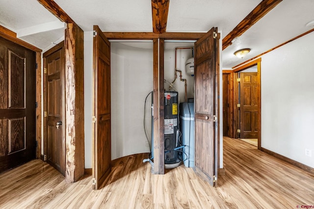 interior space featuring water heater