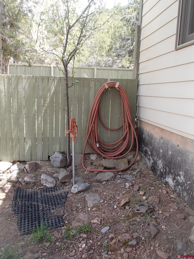 exterior details with fence