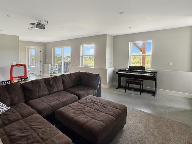 710 SE Pine St, Cedaredge, CO 81413 - living room with baseboards, healthy amount of natural light, and recessed lighting