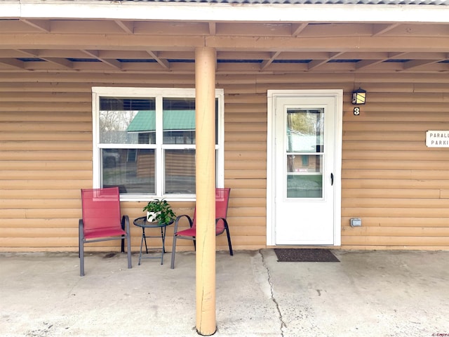 view of exterior entry