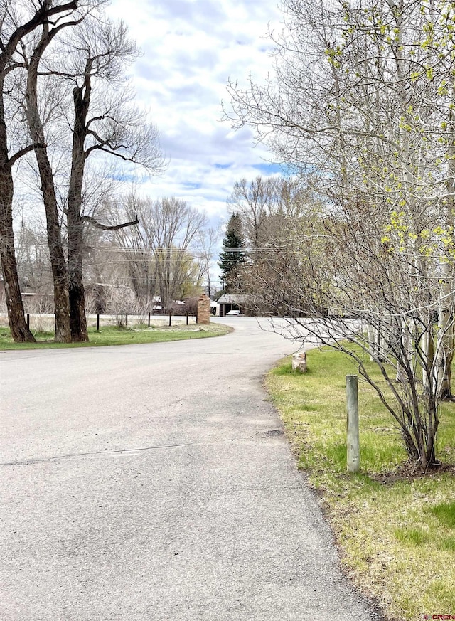 view of asphalt road