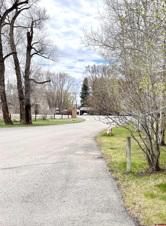 view of asphalt road