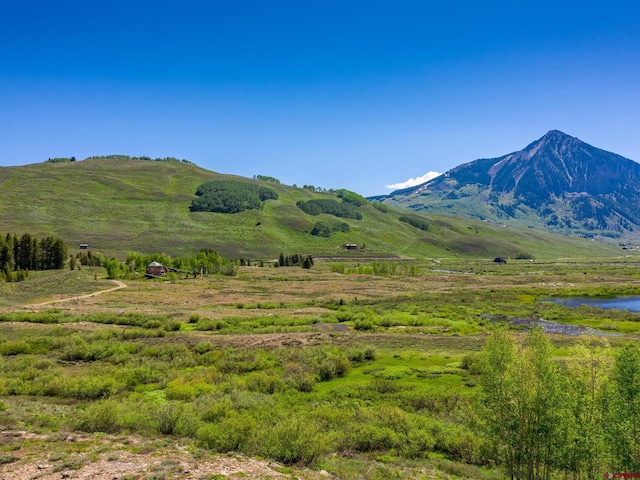 view of mountain background