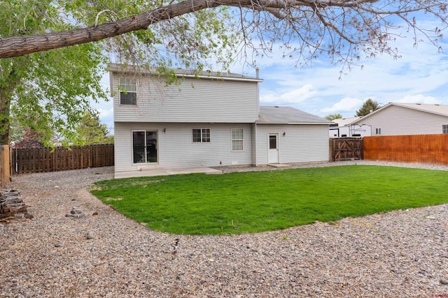 rear view of property with a patio