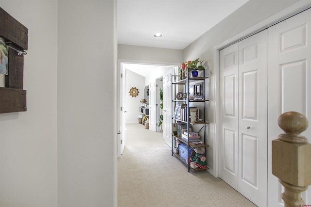 292 E Golf Pl Unit B, Pagosa Springs, CO 81147 - corridor with light carpet and recessed lighting