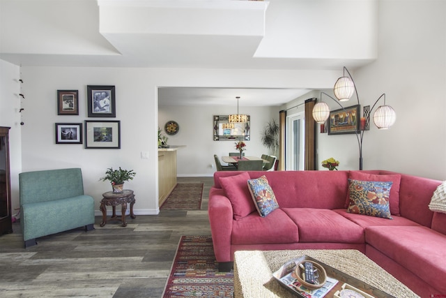 292 E Golf Pl Unit B, Pagosa Springs, CO 81147 - living room with wood finished floors and baseboards