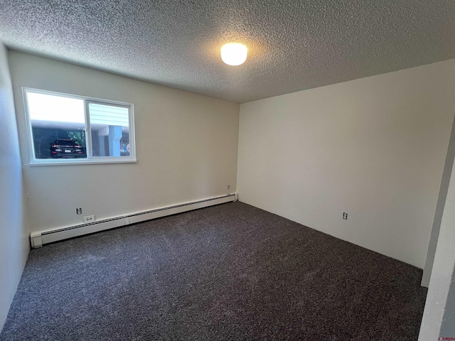 1135 Florida Rd, Durango, CO 81301 - carpeted empty room featuring baseboard heating and a textured ceiling