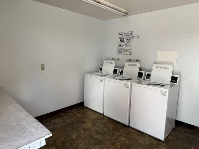 1135 Florida Rd, Durango, CO 81301 - shared laundry room featuring washer and dryer and baseboards
