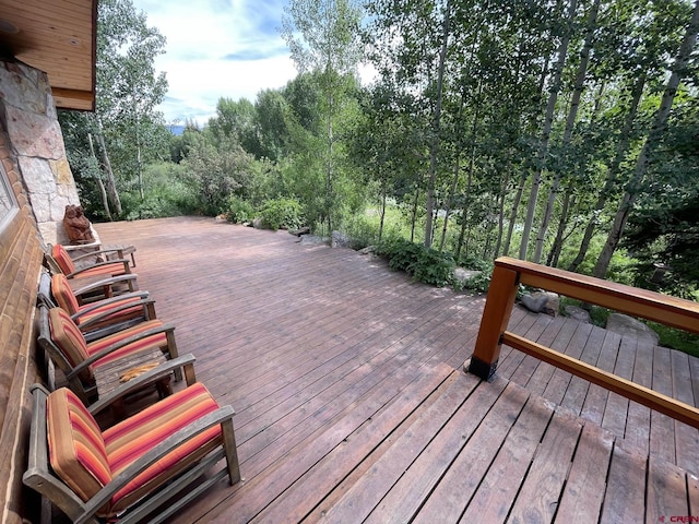 209 Deer Path Ln, Almont, CO 81230 - view of wooden deck