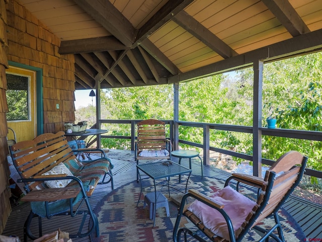 14120 Rd 26, Dolores, CO 81323 - view of wooden deck
