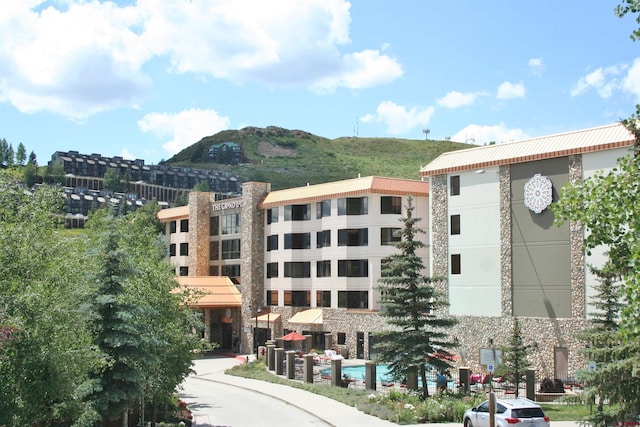 view of property featuring a mountain view