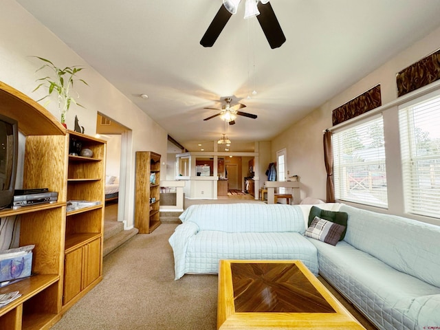 360 Forest Hill Rd, Ridgway, CO 81432 - bedroom featuring light carpet and a ceiling fan