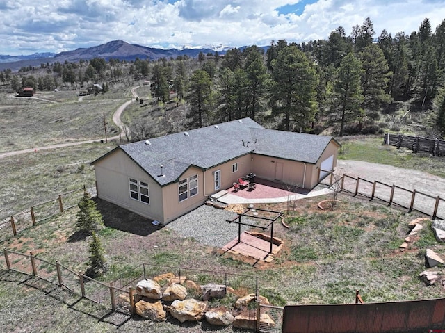 360 Forest Hill Rd, Ridgway, CO 81432 - aerial view of property and surrounding area featuring a mountainous background