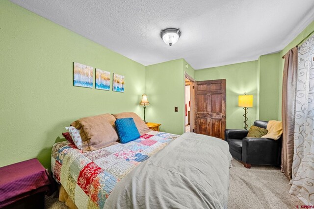 1257 Snowden St, Silverton, CO 81433 - carpeted bedroom featuring a textured ceiling