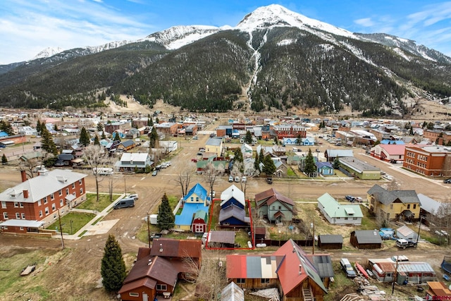1257 Snowden St, Silverton, CO 81433 - aerial view of residential area with a mountainous background