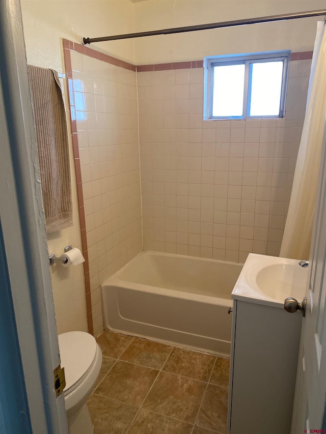 240 S Madison St, Cortez, CO 81321 - full bathroom featuring toilet, shower / bath combination with curtain, and vanity