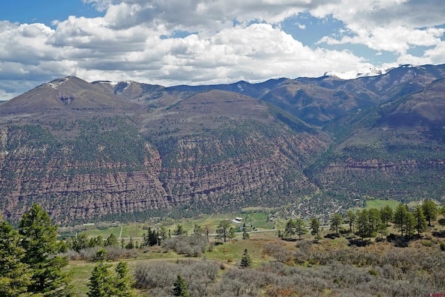 view of mountain background