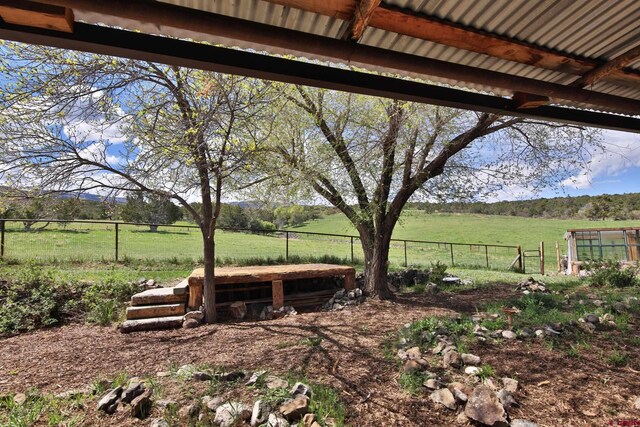 10491 54 7/10 Rd, Molina, CO 81646 - view of yard featuring a view of rural / pastoral area and fence