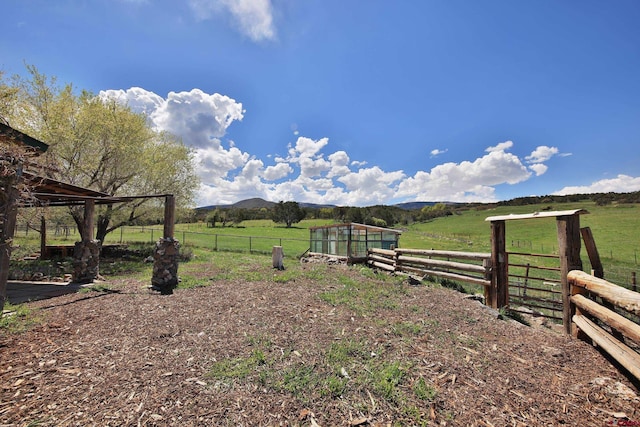 10491 54 7/10 Rd, Molina, CO 81646 - view of yard with a view of rural / pastoral area and fence