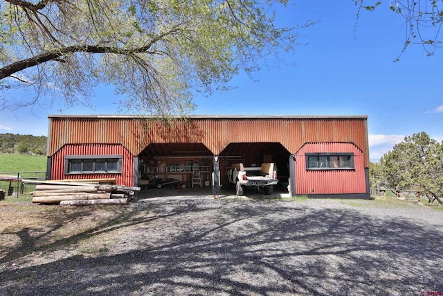 10491 54 7/10 Rd, Molina, CO 81646 - view of pole building with gravel driveway