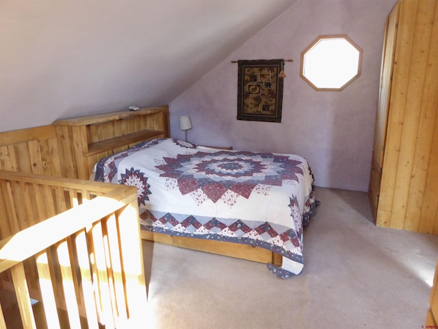 858 Reese St, Silverton, CO 81433 - bedroom with carpet and vaulted ceiling