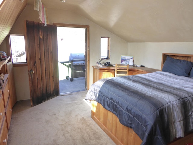 858 Reese St, Silverton, CO 81433 - bedroom featuring vaulted ceiling and light carpet