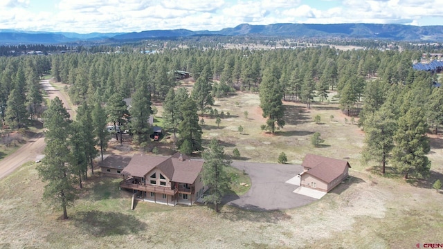 584 Oren Rd, Pagosa Springs, CO 81147 - view of subject property with mountains and a forest
