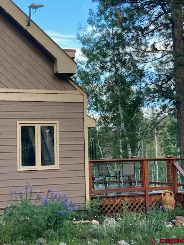 520 Los Ranchitos Dr, Durango, CO 81301 - view of property exterior featuring a wooden deck