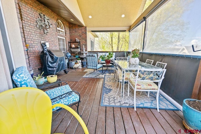1060 Alta Vista Dr, Craig, CO 81625 - deck featuring outdoor dining area and grilling area