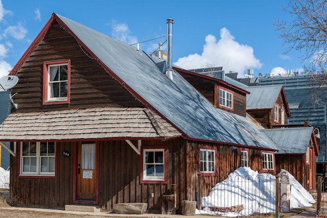 209 Whiterock Ave, Crested Butte, CO 81224 - back of house with board and batten siding