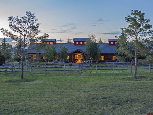 1789 County Road 44z S, Norwood, CO 81423 - view of front of home featuring metal roof and a view of countryside