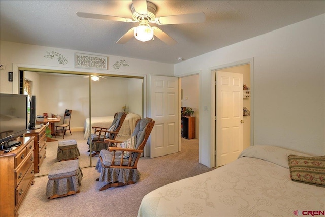 16 Mosswood Dr, Pagosa Springs, CO 81147 - carpeted bedroom with a closet and ceiling fan