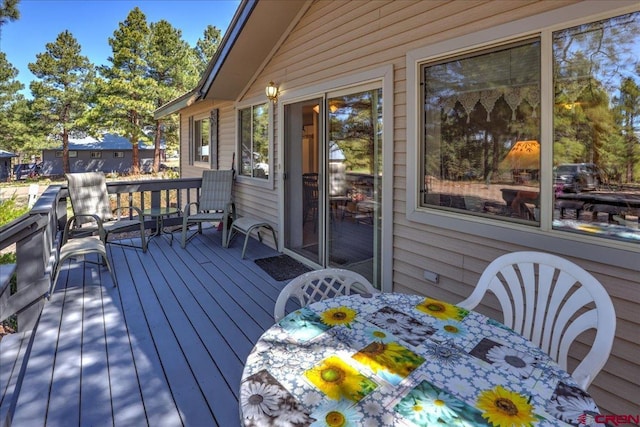 16 Mosswood Dr, Pagosa Springs, CO 81147 - view of wooden deck