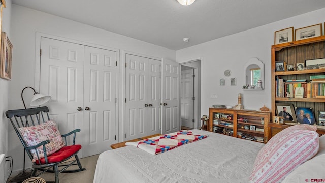 2384 Ridge Circle Dr Unit 14, Grand Junction, CO 81507 - carpeted bedroom featuring two closets