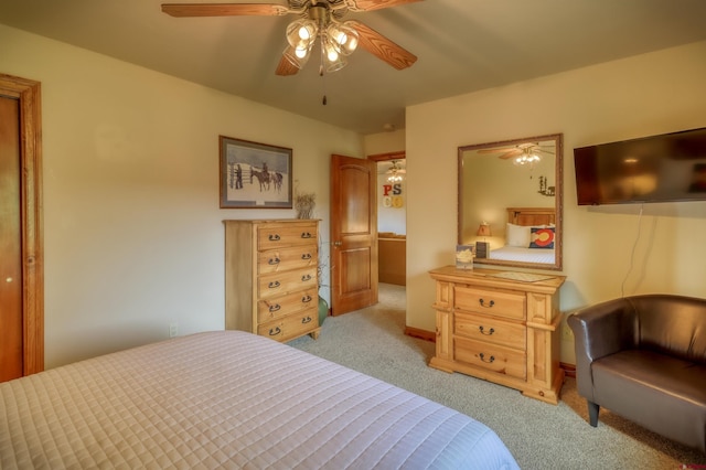 135 Eaton Dr Unit 1012, Pagosa Springs, CO 81147 - carpeted bedroom with ceiling fan