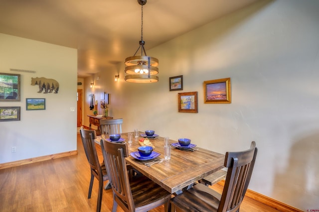 135 Eaton Dr Unit 1012, Pagosa Springs, CO 81147 - dining room with baseboards and wood finished floors