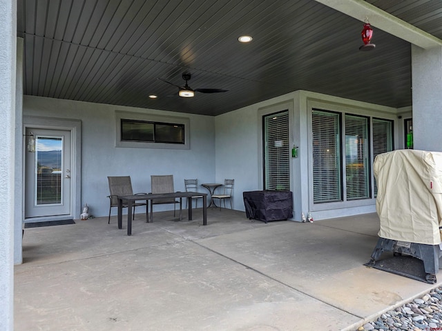 1771 Trappers Ct, Delta, CO 81416 - view of patio with outdoor dining space and ceiling fan