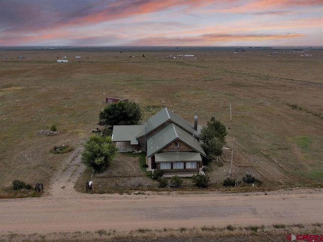 aerial view of sparsely populated area