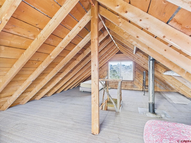 351 Slide Down Rd, Crawford, CO 81415 - unfinished attic with an upstairs landing