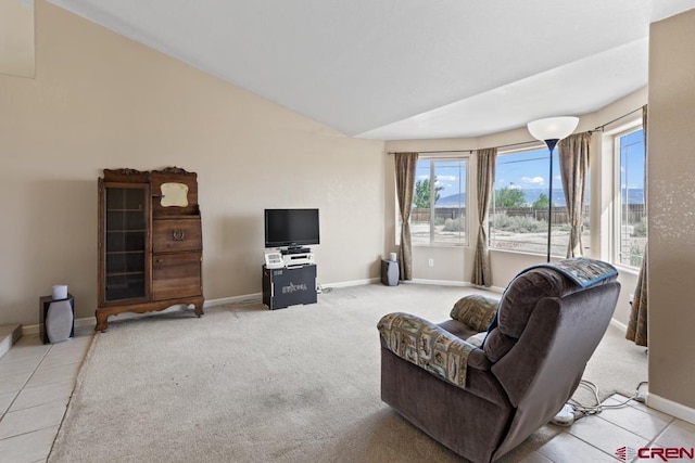 19496 E Rd, Delta, CO 81416 - living room with baseboards, carpet, and lofted ceiling
