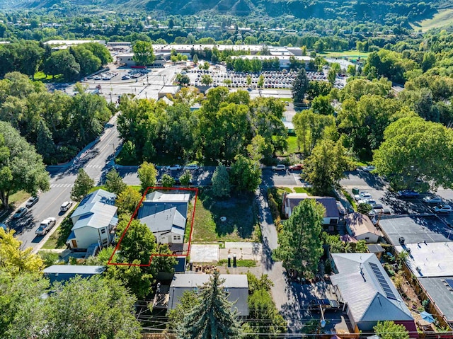 2375 W 2nd Ave, Durango, CO 81301 - aerial view of property and surrounding area featuring property parcel outlined