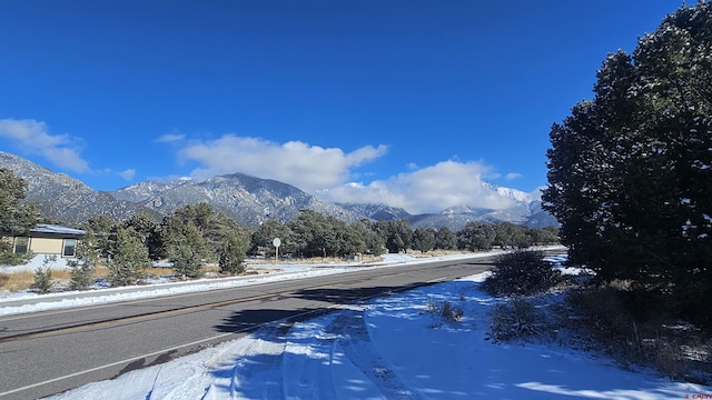 46 Camino Baca Grande, Crestone, CO 81131 - view of asphalt road featuring a mountain view