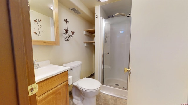 15 Tomichi Ln, Gunnison, CO 81230 - full bathroom featuring a stall shower, toilet, and vanity