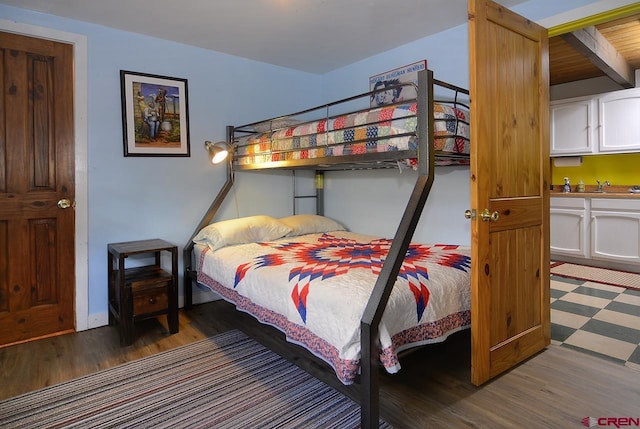 402 Sopris Ave, Crested Butte, CO 81224 - bedroom with wood finished floors and a sink